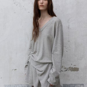 [레이브] V-neck Loose Fit Jersey Dress VW6AO921_2color VW6AO921