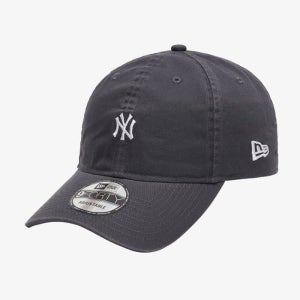 뉴에라 New Era 뉴에라 워시드 미니 로고 뉴욕 양키스 언스트럭쳐 볼캡 다크 그레이