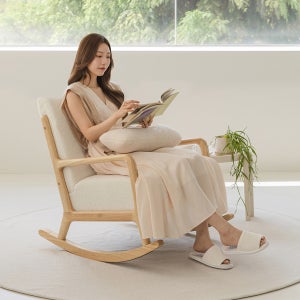 아이엔지홈 코자 흔들의자 암체어 안락의자 수유의자 1인체어