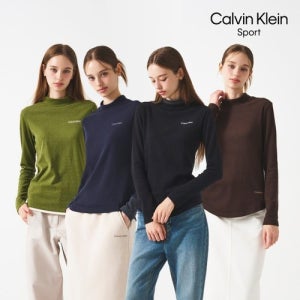 Calvin Klein 26FW 여성 스트레치 기모모크넥 4종
