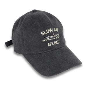 랜디쉽 SLOW DAY 보트 로고 워싱 차콜 남자 빅사이즈 모자 대두 볼캡