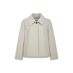 [JJ지고트] 울 싱글 칼라 숏 핸드메이드 코트 (OATMEAL) GSAA0CTR11