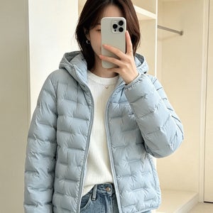데이티 후드 경량 패딩