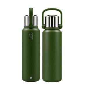 레잇 핸들 텀블러 보온병 그린 1500ml, 레잇(RhEi8ht)