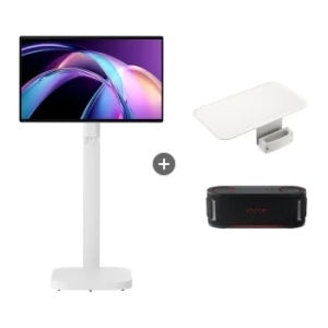 LG 스마트모니터 스윙 + LG 스마트모니터 스윙 스탠드 플레이트 + LG 엑스붐 바운스 32U889SA33P.BKBOUNC