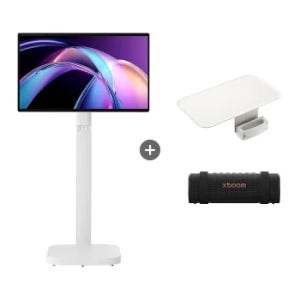 LG 스마트모니터 스윙 + LG 스마트모니터 스윙 스탠드 플레이트 + LG 엑스붐 그랩 32U889SA33P.BKGRAB