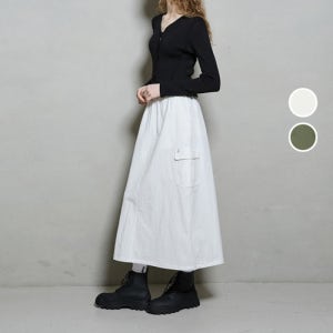 버커루 [롯데백화점]여성 CN 카고 밴딩 카고 롱 스커트 B252SK723P