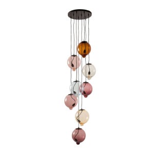 Cappellini [해외재고] MELTDOWN - Stained glass pendant lamp - 모델: 클러스터 8 디퓨저 / Cluster 8 Diffusers (W65×