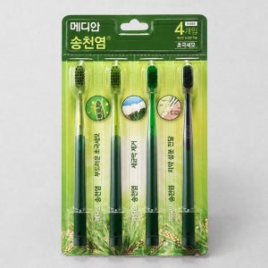 [메디안] 송천염 칫솔 미세모 4입