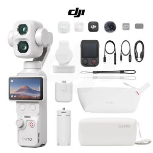 DJI 오즈모 포켓 4P 브이로그 콤보 펄 화이트 컬러(Vlog 유튜브 촬영용 짐벌 카메라)