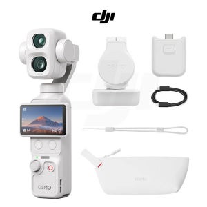 DJI 오즈모 포켓 4P 스탠다드 콤보 펄 화이트 컬러 (Vlog 유튜브 촬영용 짐벌 카메라)