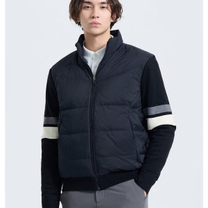 [챌린저] 남성 숄더프리 니트믹스 덕다운 자켓 블랙 CHF4MJK6941BK
