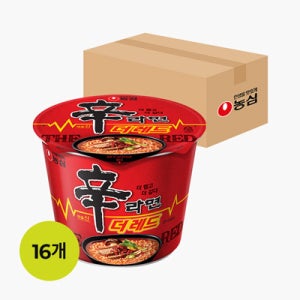 신라면더레드큰사발면(117g*16)