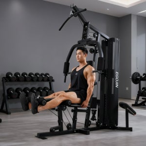 이고진 멀티 홈짐 EX006A 레그프레스 68kg 블럭 랫풀다운 헬스머신 웨이트 운동기구