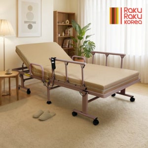 리뉴얼 라꾸라꾸 효침대 CBK-013 전동침대 에어폴리머매트리스 슈퍼싱글 1인용 + 거치식테이블(별도배송)