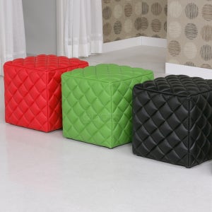 엠보싱 쿠션 방석 큐브 사각형 430 스툴 소파 옆 발받침 풋 보조 사이드 의자 SC119
