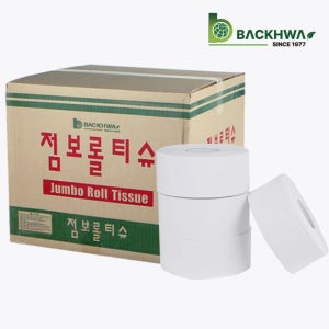 백화특수제지 2겹 1박스 16롤 180M 업소용 엠보 대용량 점보롤 화장지 휴지