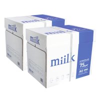 밀크 A4용지 복사용지 75g 2500매 2BOX