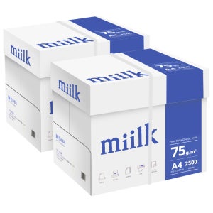 밀크 A4용지 복사용지 75g 2500매 2BOX