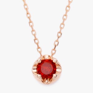 1월탄생석 4mm 천연가넷 티아라 목걸이