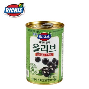 [동서직영] 리치스 블랙 올리브 홀 피티드 원터치 405g x 2캔