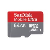 샌디스크 MICROSDXC MOBILE ULTRA 64GB UHS-I CLASS10
