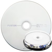 퓨전 6배속 50GB BD-R DL 블루레이 10장 케이크박스 포장