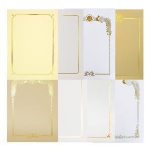 상장용지 10매 SA 01 돼지꼬리 / 금박인쇄