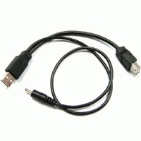 DC 5V 3.5인치 Plug Y형 USB 파워 케이블