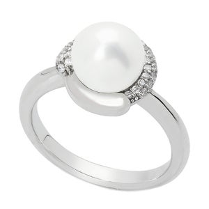 18K 진주플라워 반지 (천연양식진주-해수진주-아코야진주)