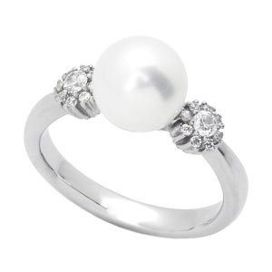 18K 노블진주 반지 (천연양식진주-해수진주-아코야진주)