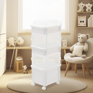 [리빙스마일] 스마일 기저귀 정리함 혼합형 일반형 멀티형 3단 4단