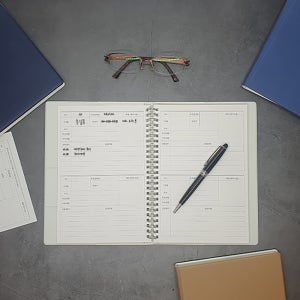 CRM 고객관리 스프링 노트 이름 로고 각인 보험 부동산 자동차 영업 세일즈 인맥관리