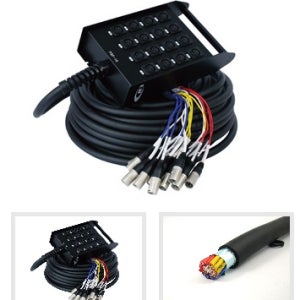 사운드 박스형 멀티케이블완제품 PSF-24-30M,PSF-24-40M,PSF-24-50M/국산/캐논암24채널박스+케이블/E&W/이더블유디