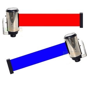 벨트차단봉(벽걸이형)고급형/국내산/64Φ*170h[벨트:길이2M*폭7cm],◆위드리빙◆차단봉/자동벨트차단봉/체인차단봉/스텐차단봉/황동차단봉/컷팅봉/커팅봉/줄차단봉/체인줄/행사용차단