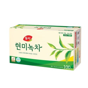 동서현미녹차 티백 100T 티타임 식후 음료 탕비실비치용 사무실필수품 간편한티백 등산 캠핑
