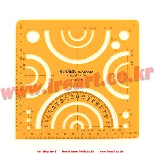 18000 코링 템플레이트 K-840640 (원주1/2원형 형판) 150x150mm