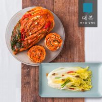 [대복] 대복 포기김치5kg+백김치3kg (꽃게육수로 시원하고 아삭한 맛)