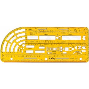 13800 코링 템플레이트 K-600 (교통사고조사용정규) 277x110x0.6mm