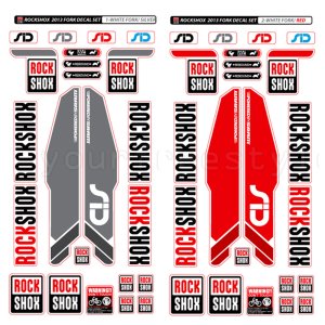 FS ROCKSHOX 2013 FORK 데칼세트 스티커 자전거 MTB