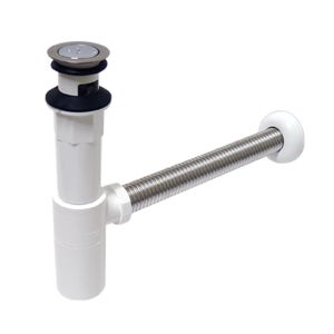 와토스 WLM308 일체형 팝업트랩 벽 세면대용 자동팝업 세면기부속 세면대부속품 폽업