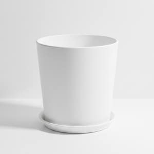 화분 무광 플레인 원형 무광 화이트 국산 플라스틱 분갈이 공간 인테리어 디자인