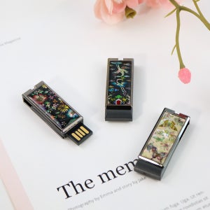(수공예)나전 고용량 스윙 USB 메모리 8GB