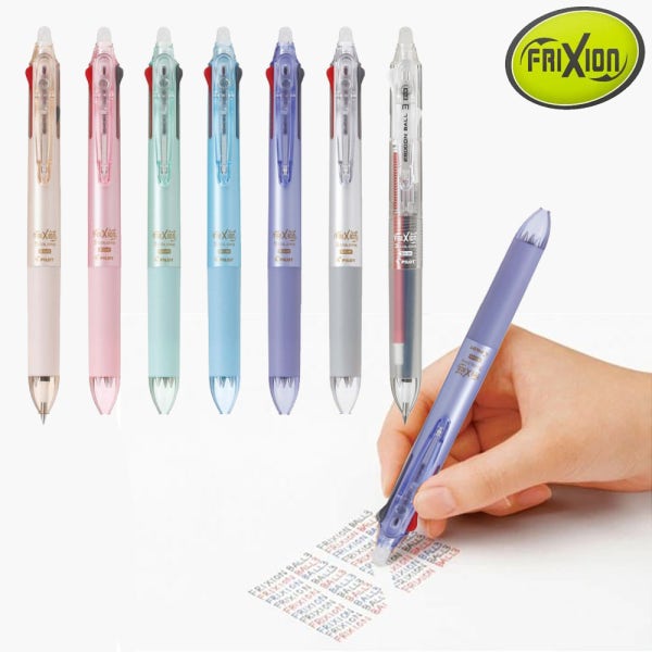 프릭션 3색 볼펜 지워지는볼펜 각인 0.38 파이롯트 Frixion 지워지는펜
