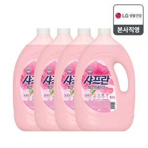 샤프란 섬유유연제 핑크센세이션, 3.1L, 4개