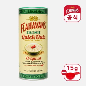 플라하반 퀵 오트밀 드럼 500g 부드러운 아기 이유식 바로먹는 압착 귀리 고단백