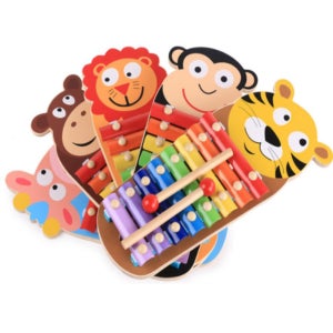 파피앙 동물 실로폰 5종 원목실로폰 악기놀이 음악놀이 음악교구