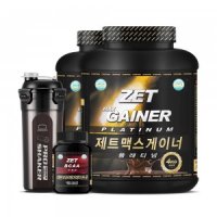 제트리션 제트맥스게이너 플래티넘 (4kg) 더블패키지[식약청 식약처인증 단백질 헬스 보충제 WPH 아르기닌 BCAA 프로틴]