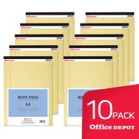 노트패드(A4/노랑/10개입/OfficeDEPOT)