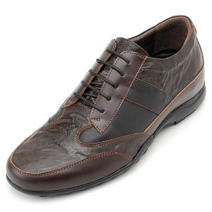 2.5cm~6.5cm 키높이 조절가능 천연면피소가죽 맞춤수제화 LG-4104(BR)